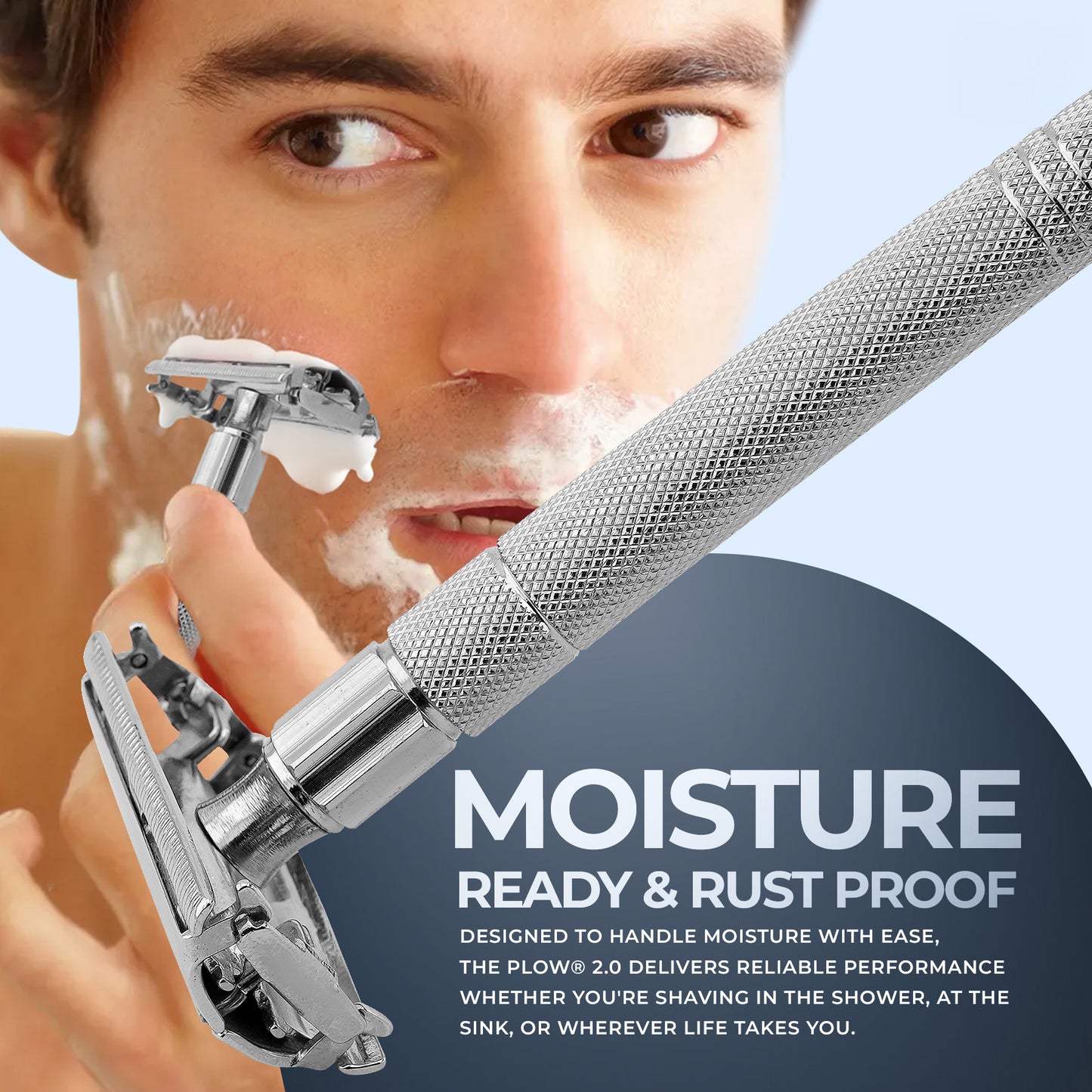 Butterfly Safety Razor for Men and Women Non-Slip Metallic DE Razor