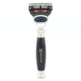 Lee 5 Edge Razor with Black Handle for Precise Shaving