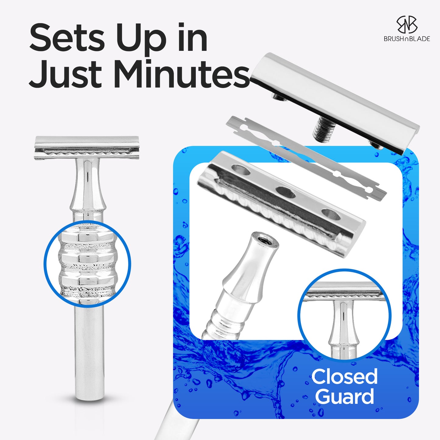 Premium Chrome Double Edge Safety Razor