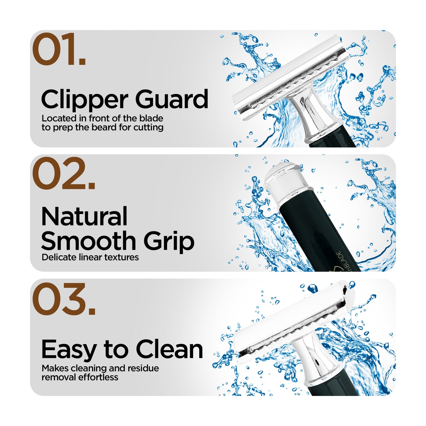Round Pencil Double Edge Safety Razor in 10 Colors