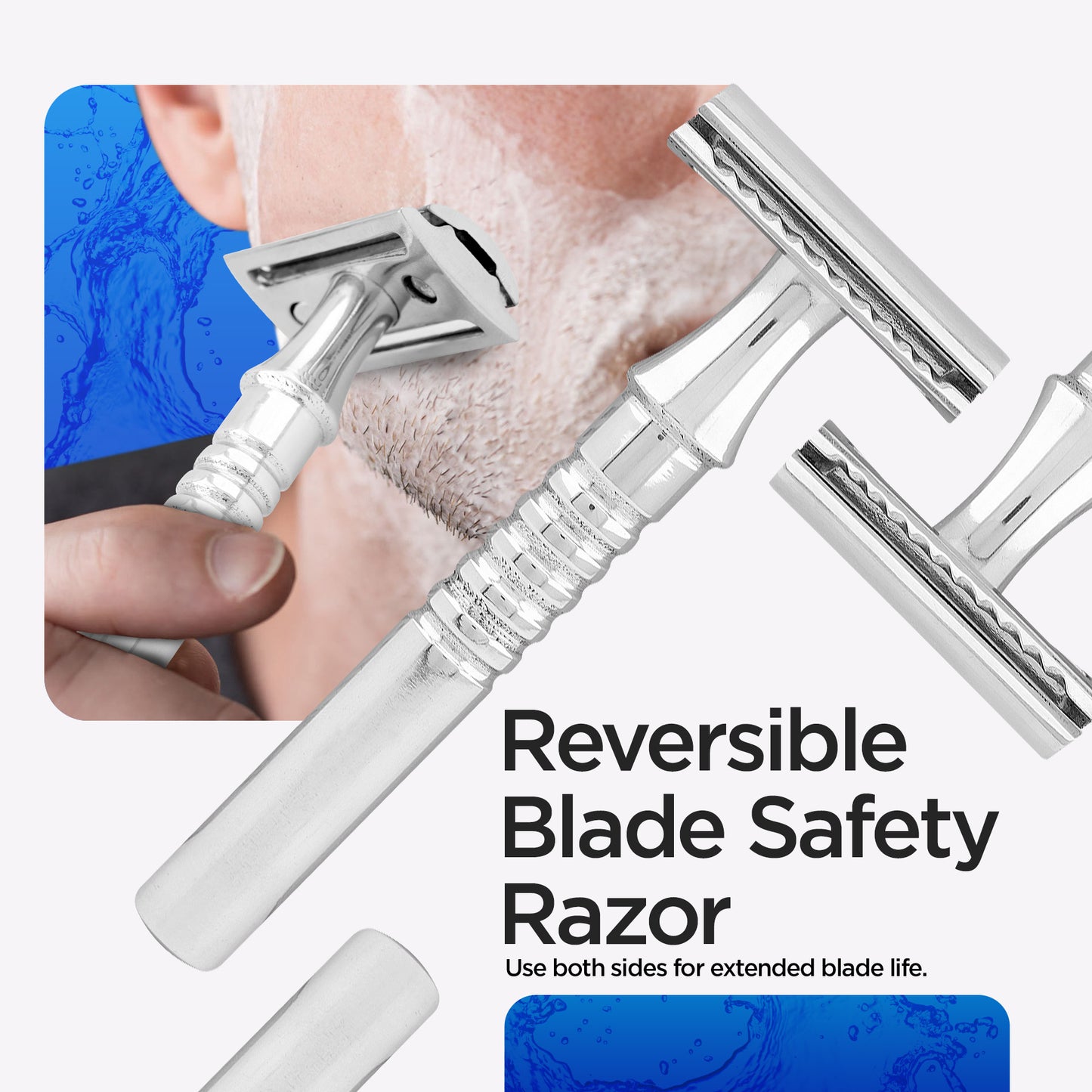 Premium Chrome Double Edge Safety Razor