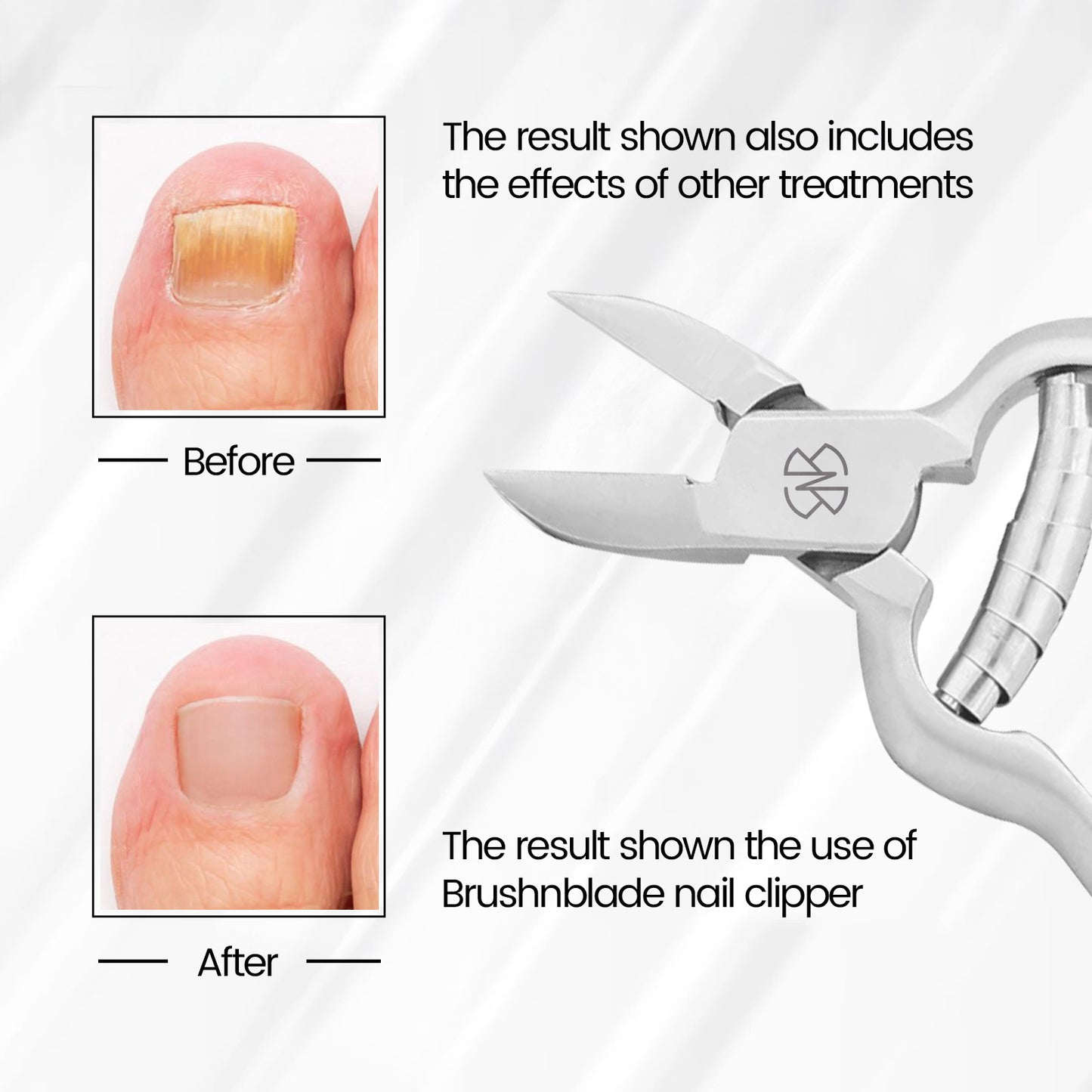 Professional Curved Toenail Clipper with Stainless Steel Precision