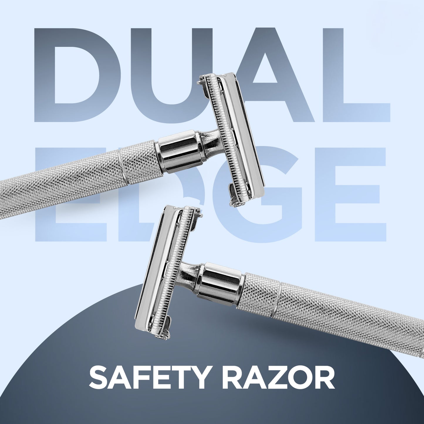 Butterfly Safety Razor with Non Slip Grip for Smooth Shaving by bnb