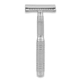 Compact travel DE safety razor with 3-in-1 design