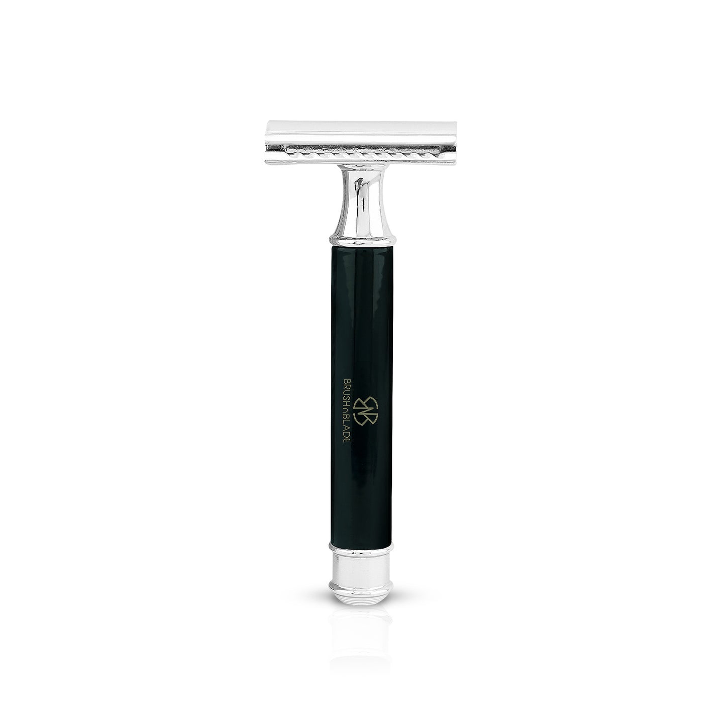 DE safety razor with round pencil in black