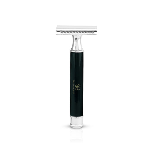 DE safety razor with round pencil in black