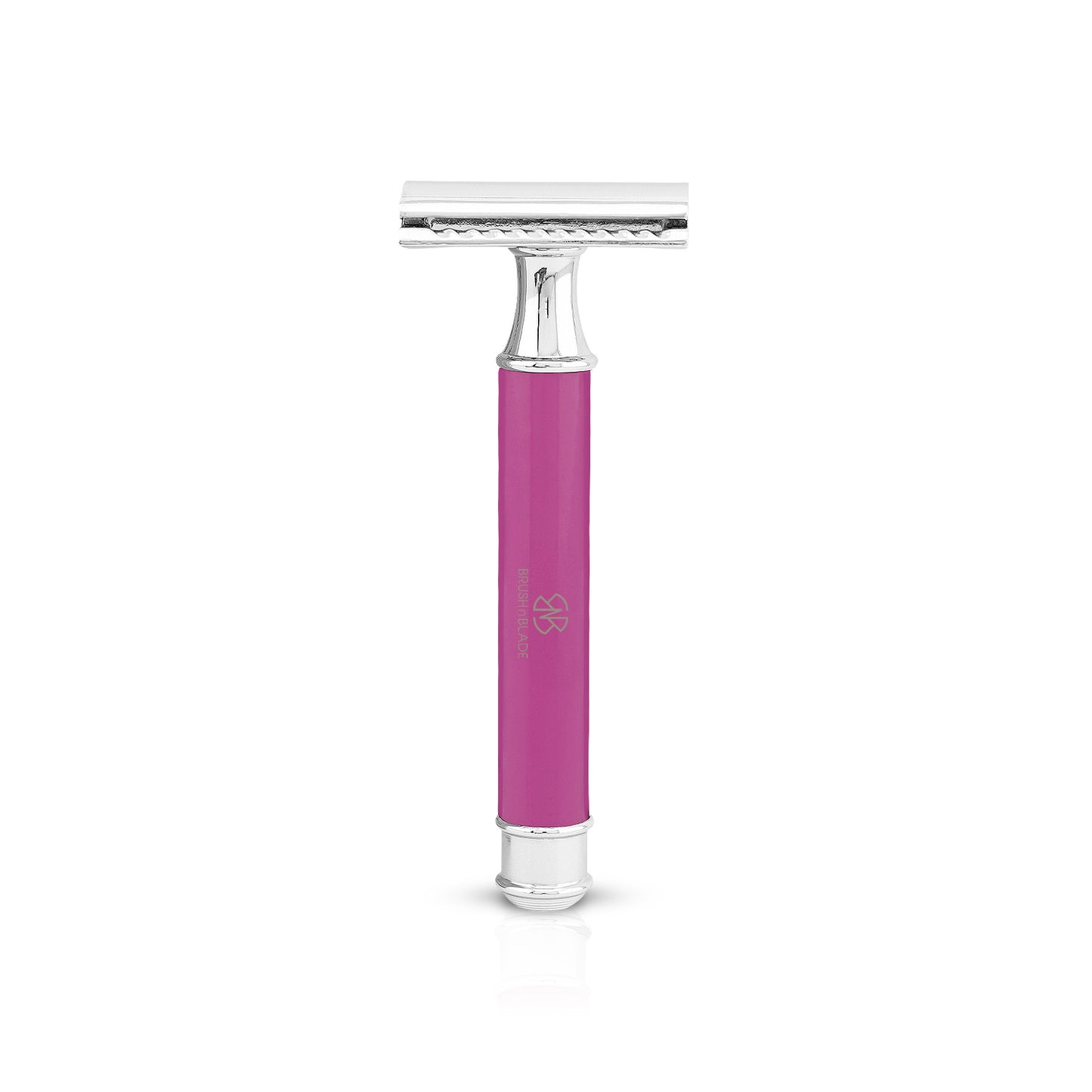 DE safety razor with round pencil in pink