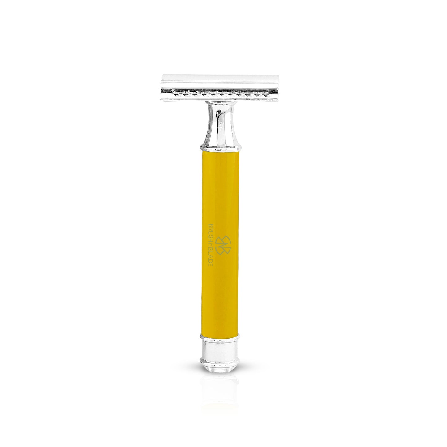 DE safety razor with round pencil in yellow
