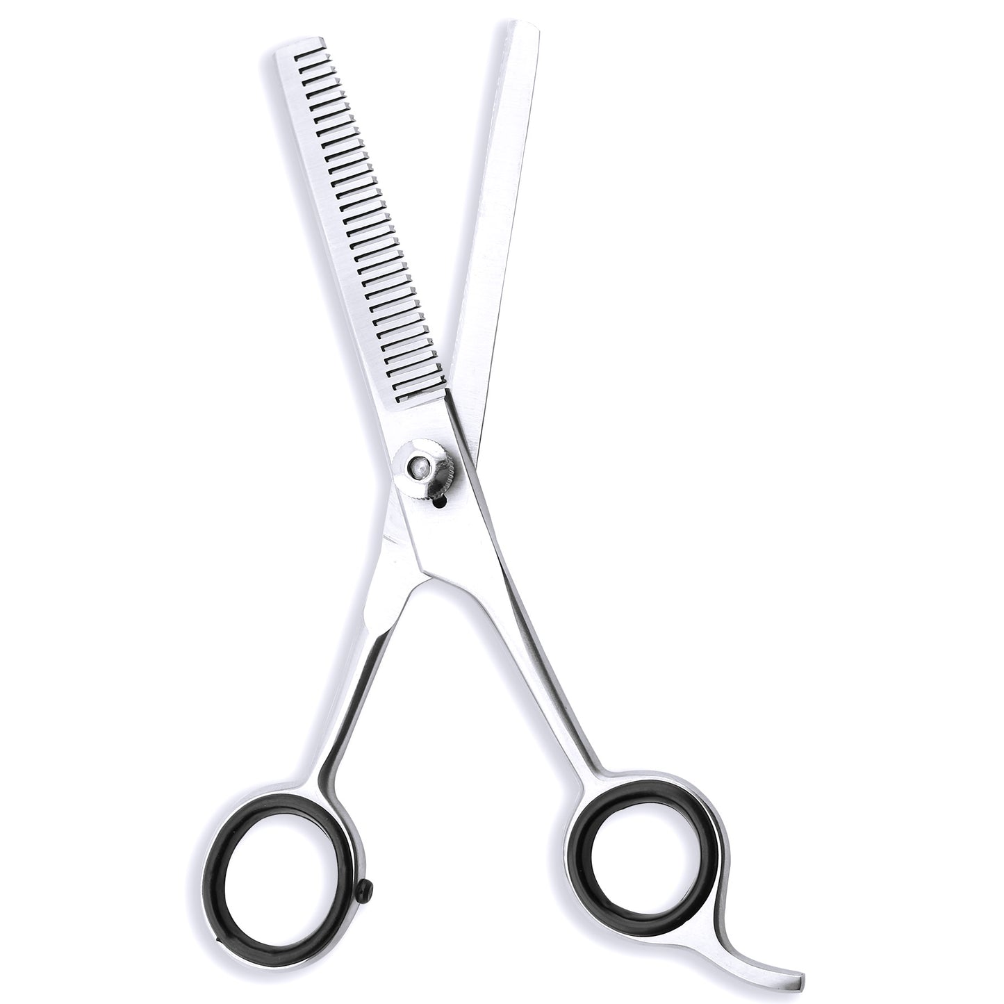 Silver 6.5” Hairdressing Scissors Set with Adjustable Screws