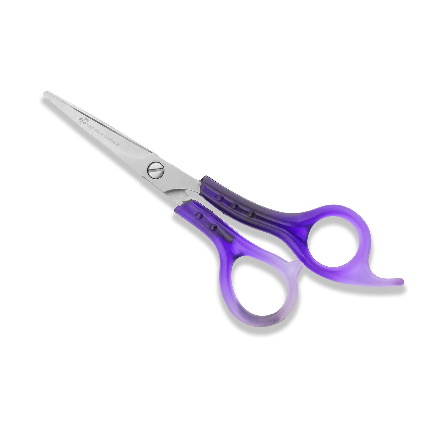 brushnblade Purple 6” Offset Hairdressing Scissors with Fixed Screws