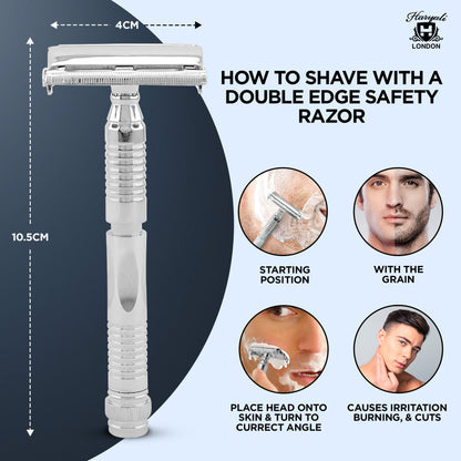 Butterfly Safety Razor Stainless Steel Cross-stitch - HARYALI LONDON