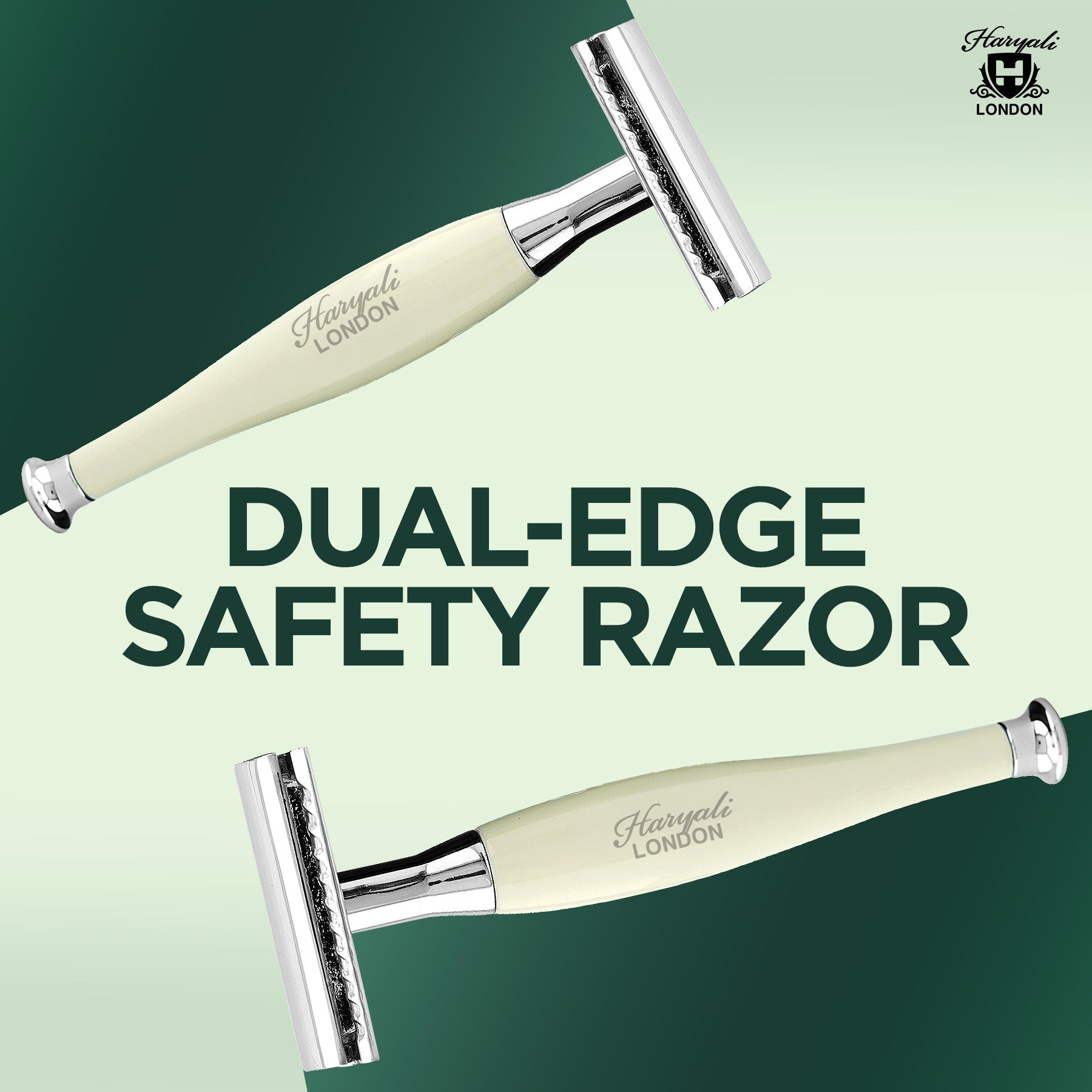 Haryali's Tandoori Safety Razor - Ivory Color - HARYALI LONDON