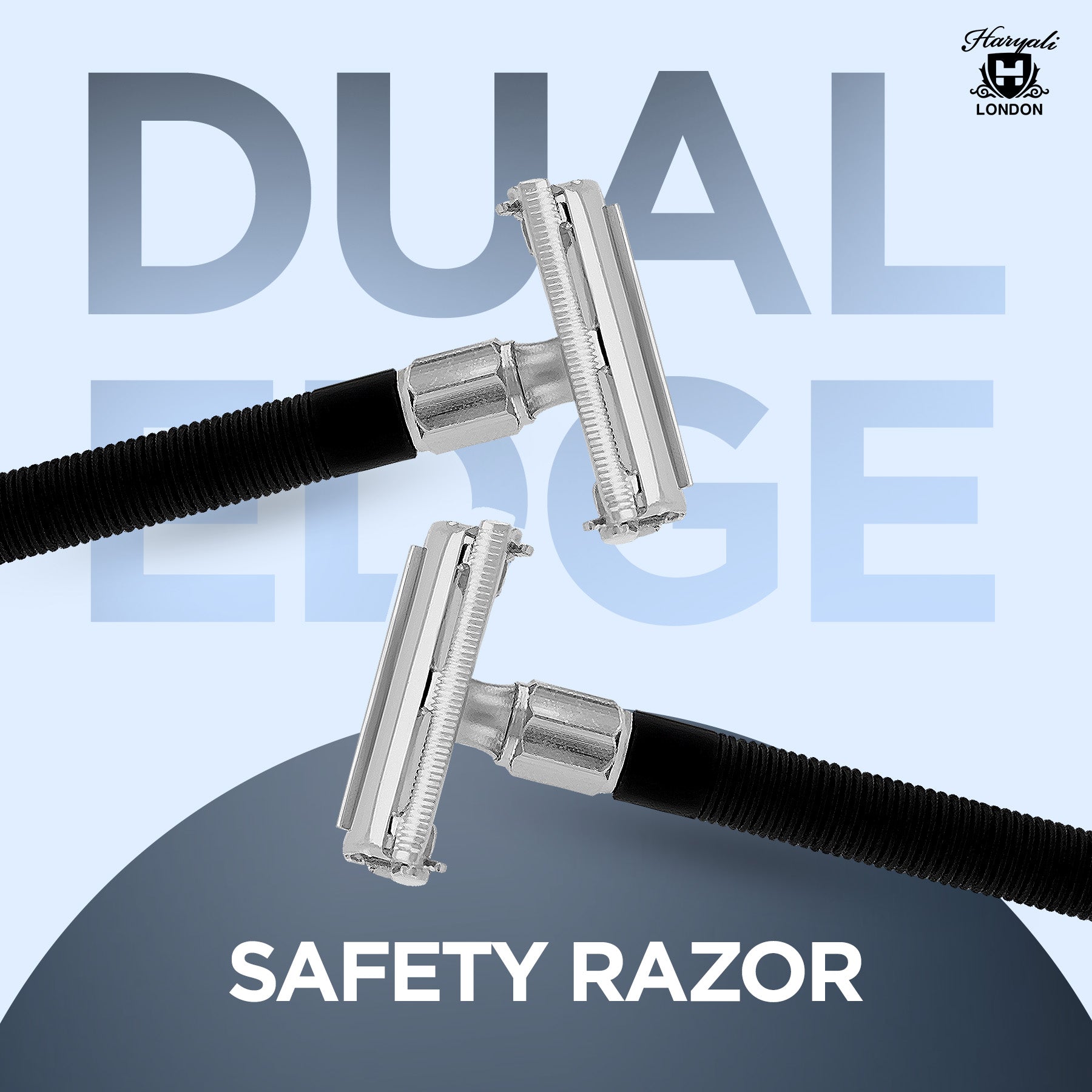 Haryali's Butterfly Safety Razor - Black - HARYALI LONDON