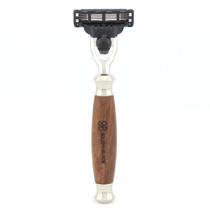 Lee 3 Edge Razor with Ivory Handle for Smooth Shaving