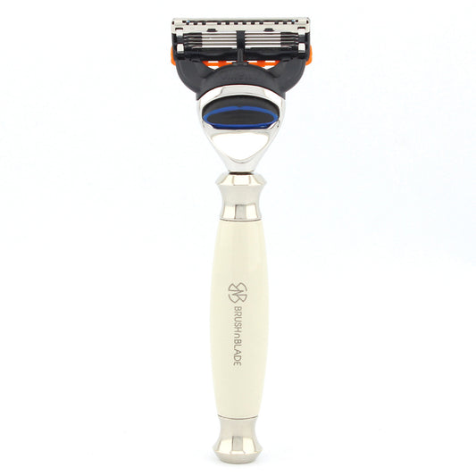 Lee 5 Edge Razor with Black Handle for Precise Shaving