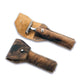 Double Edge Razor Pouch – Brown Leather Case