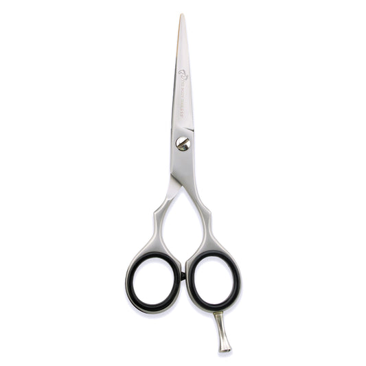 Silver 5.5” Hairdressing Scissors with Fixed Screws
