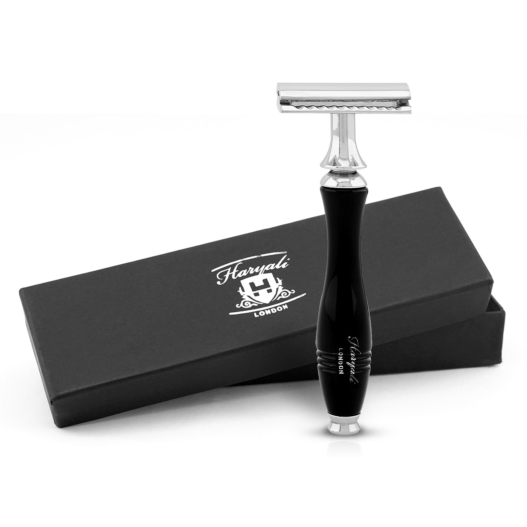 Haryali Double Edge Razor Apex - Black - HARYALI LONDON