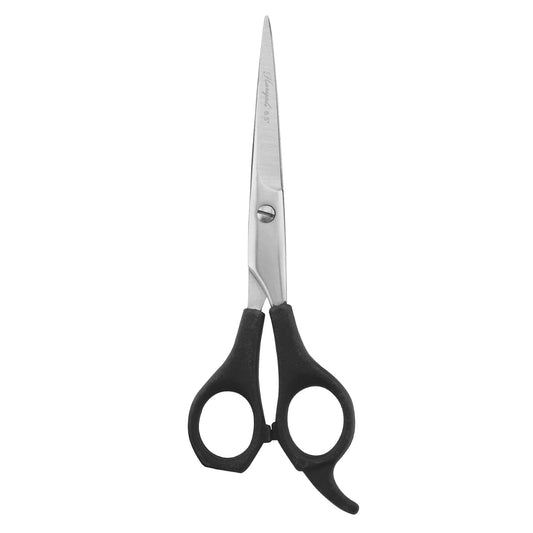 Black Handle 6.5” Hairdressing Scissor with Fixed Screws