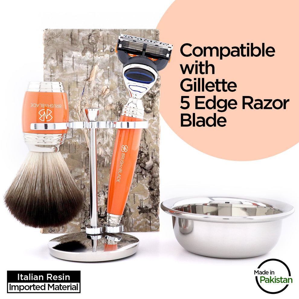 Superior 5 Edge Razor Shaving Set for Men by Brush n Blade – BrushnBlade