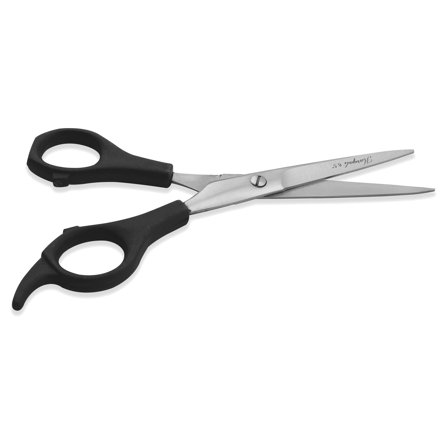Black Handle 6.5” Hairdressing Scissor with Fixed Screws