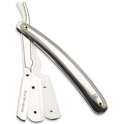 Stainless Steel Cut Throat Razor Silver