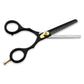Black 5.5” Hairdressing Scissors Set with Adjustable Screws