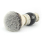 OBH Silver Synthetic Shaving Brush with Black Handle