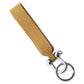 Keychain Leather Gatsby in Textured Black, Plain Black & Camel
