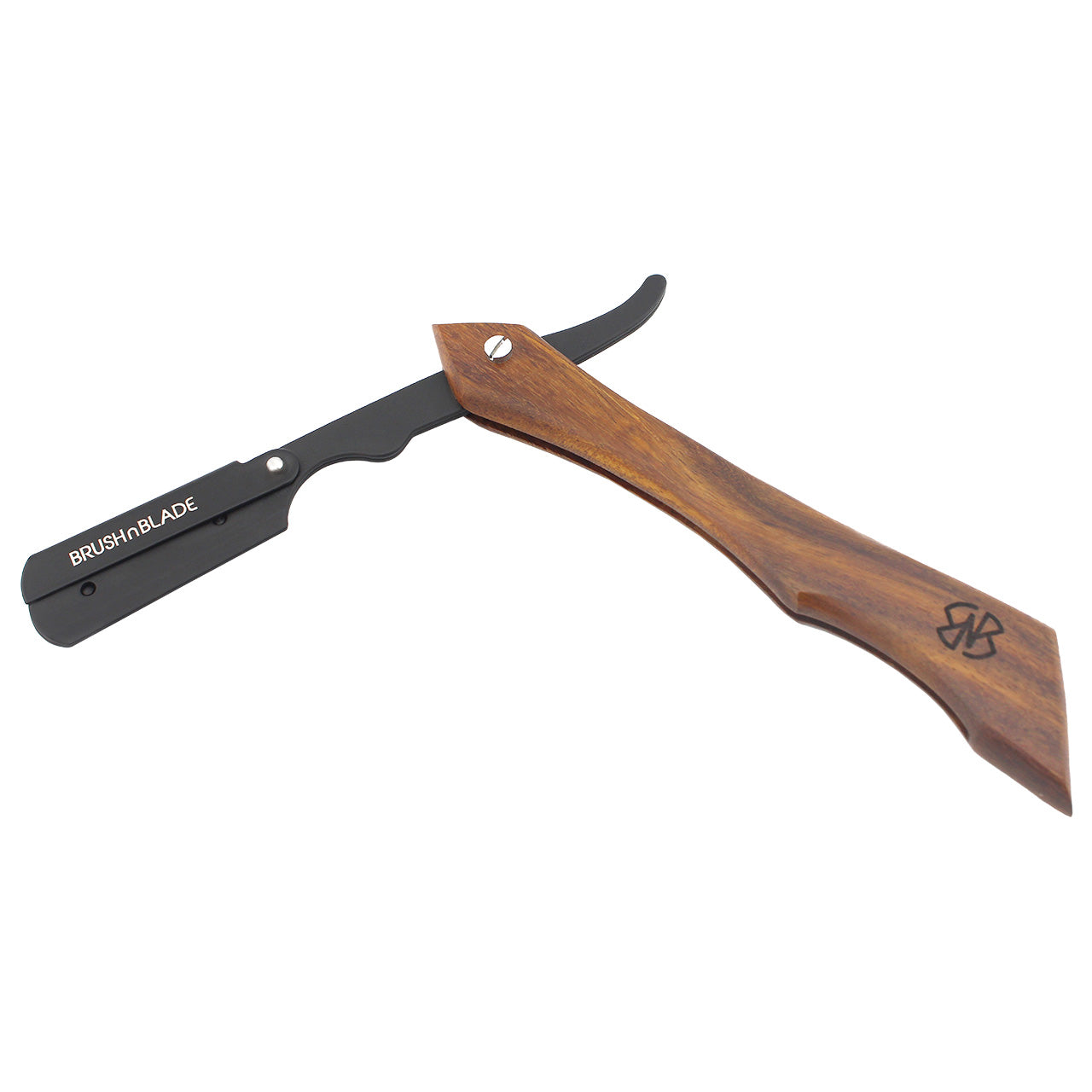 Classic Cut Throat Razor with Elegant Light Wood Handle