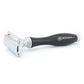 OBH Double Edge Safety Razor in Wooden, Ivory & Black Handle