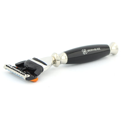 Lee 5 Edge Razor with Black Handle for Precise Shaving