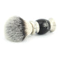 Lee Silver Synthetic Shaving Brush with Black Handle