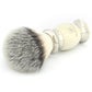 Lee Silver Synthetic Shaving Brush with Ivory Handle