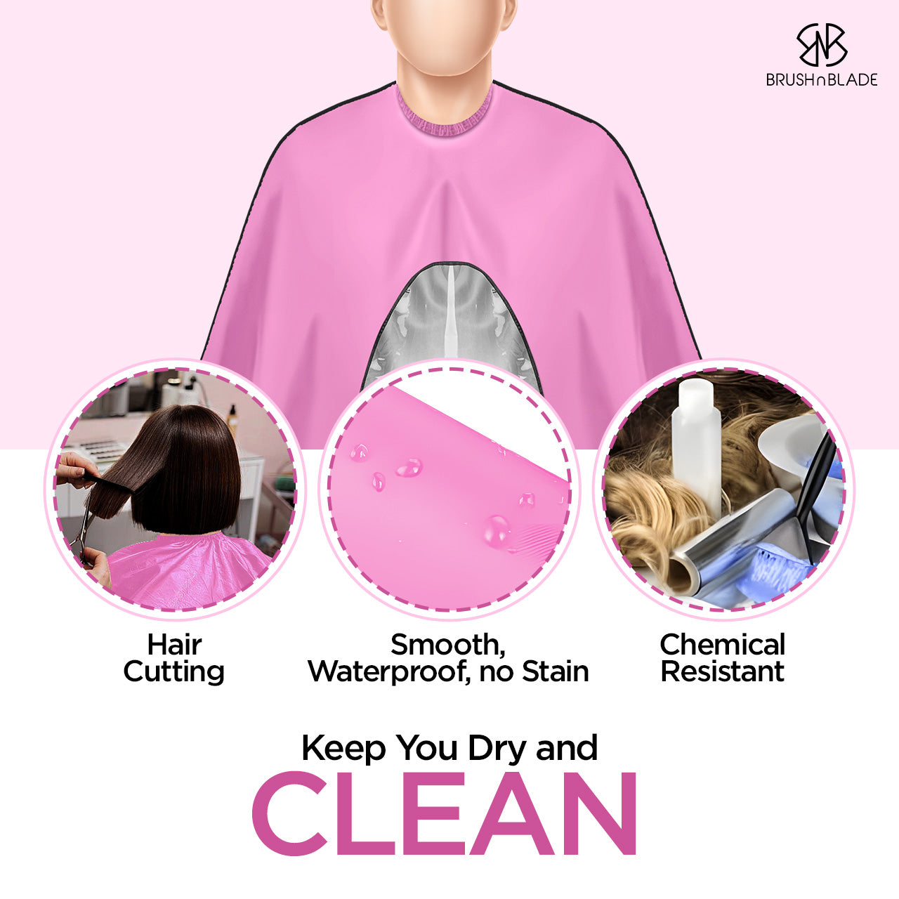 Pink Apron with a Mobile-Friendly Transparent Window-3