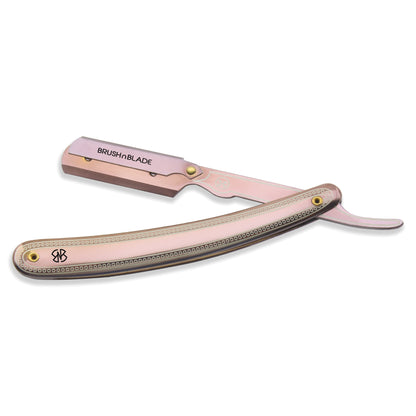 Stainless Steel Cut Throat Razor Rose Gold