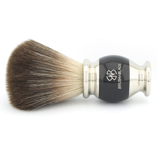 OBH Black Synthetic Shaving Brush with Black Handle