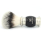 Lee Silver Synthetic Shaving Brush with Black Handle
