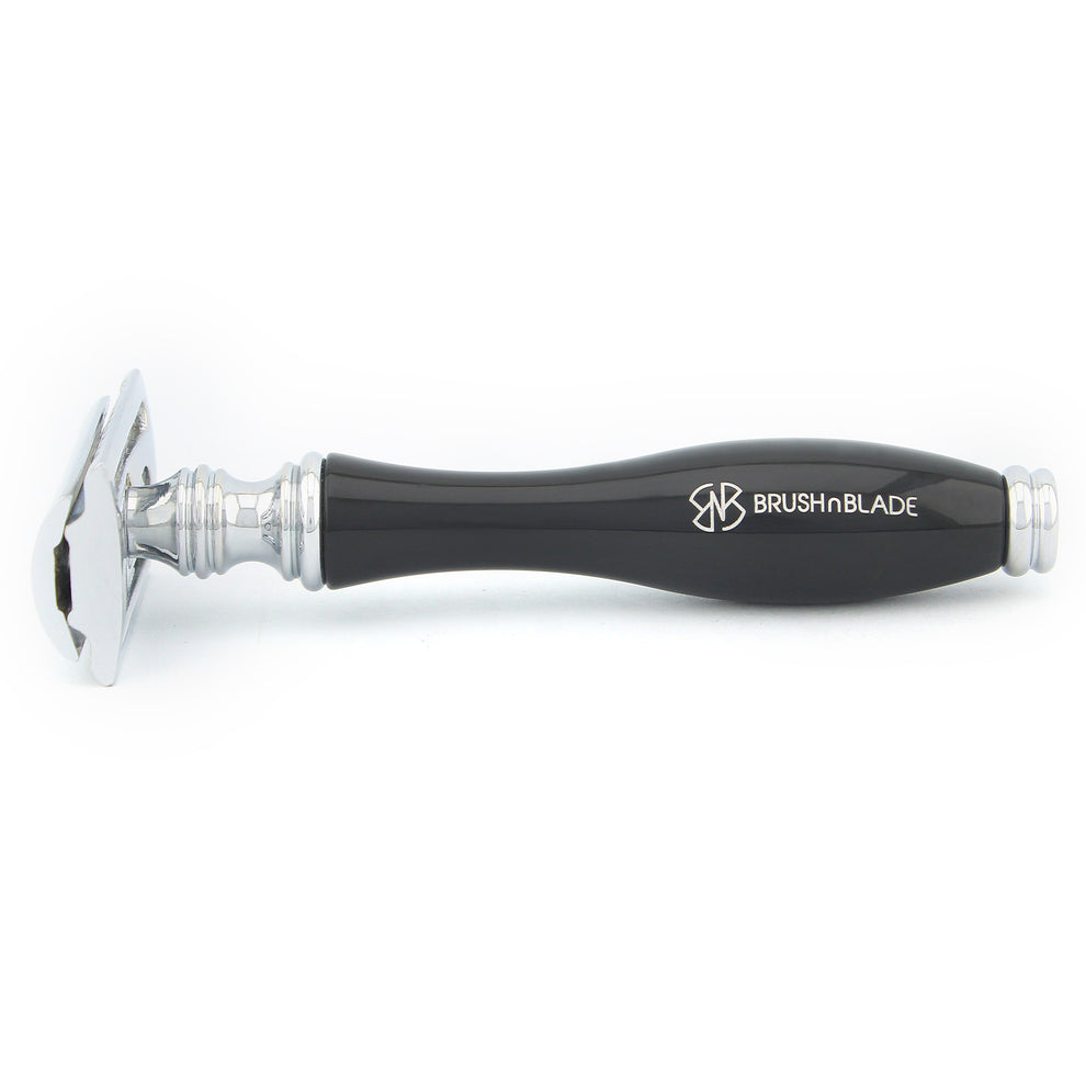 OBH DE Razor in Wooden, Ivory and Black Handle Variants – BrushnBlade