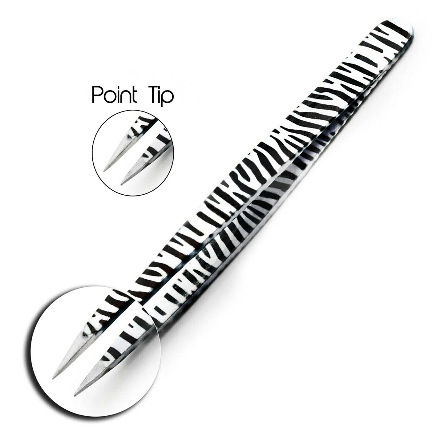 6 Piece Tweezers Set for Facial Hair and Precision Grooming