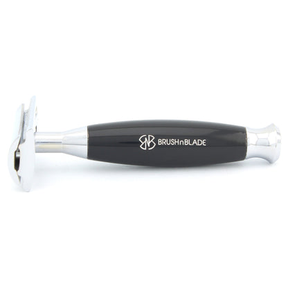 Lee Double Edge Razor in Wooden, Ivory & Black Handle