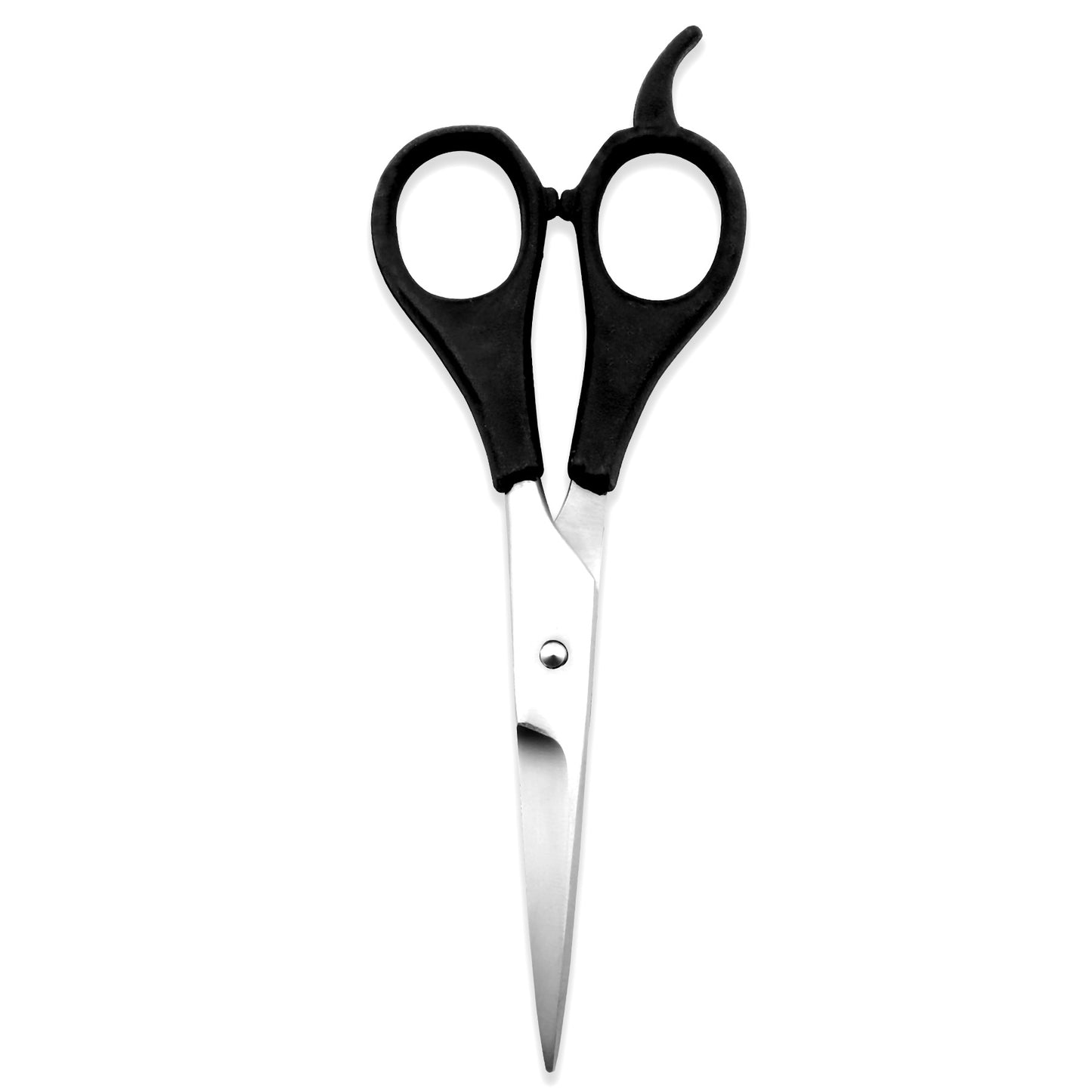 Black Handle 5.5” Hairdressing Scissors with Fixed Screws