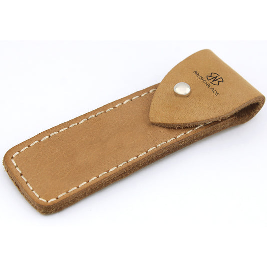Nose Trimmer with Leather Pouch in Brown