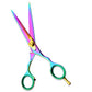Multicolored 6” Hairdressing Razor Scissors Set