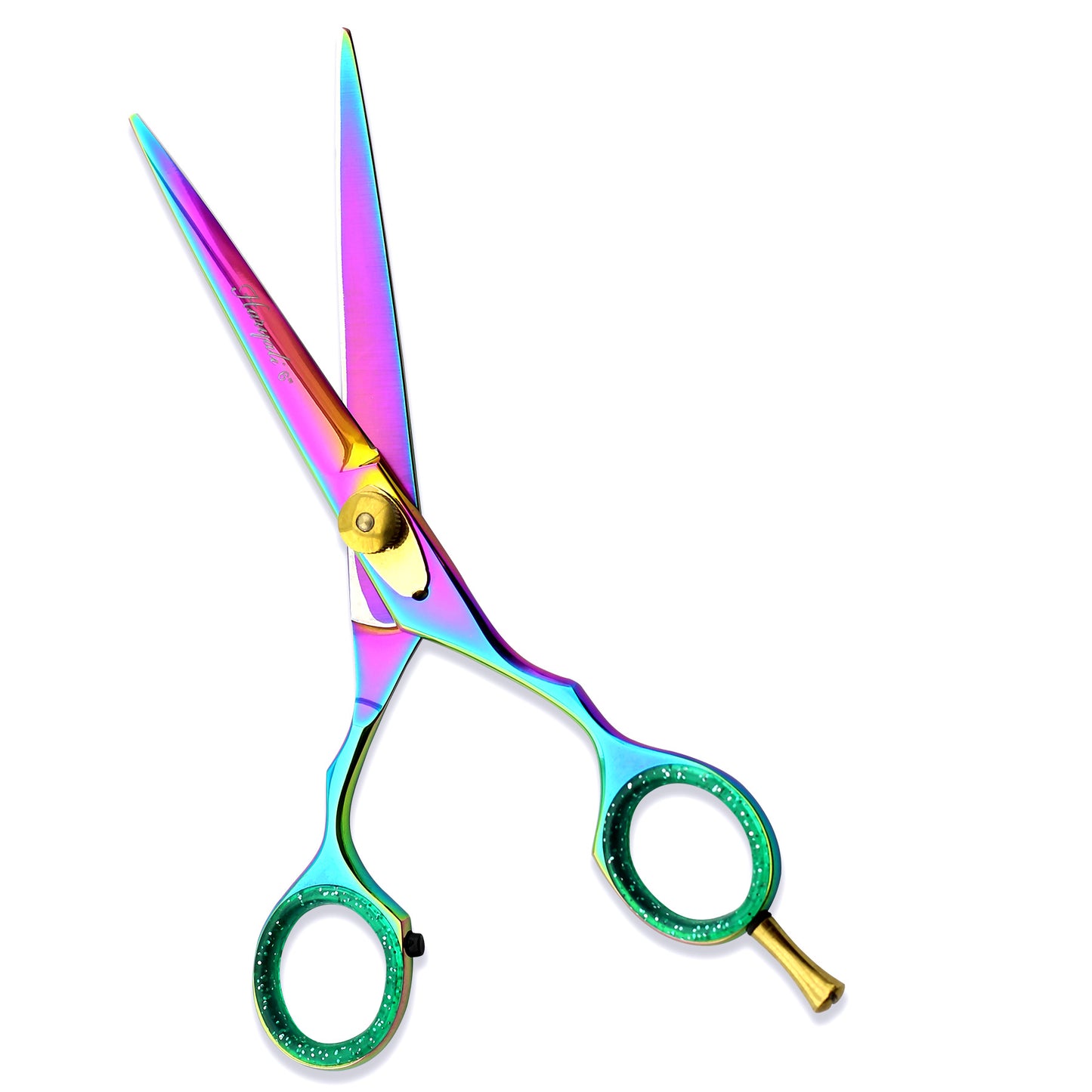 Multicolored 6” Hairdressing Razor Scissors Set
