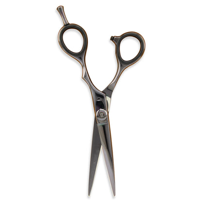 Black 5.5 Inch Offset Adjustable Hairdressing Razor Scissors