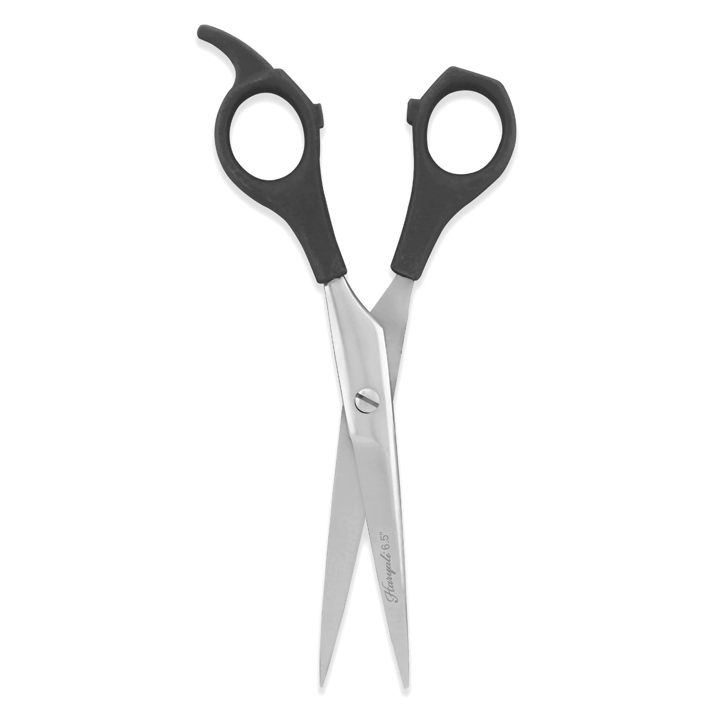Black Handle 6.5” Hairdressing Scissor with Fixed Screws