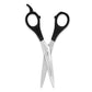 Black Handle 5.5” Hairdressing Scissors with Fixed Screws