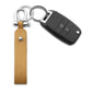 Keychain Leather Gatsby in Textured Black, Plain Black & Camel
