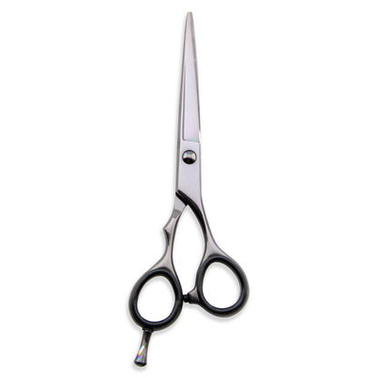 Black 5.5 Inch Offset Adjustable Hairdressing Razor Scissors